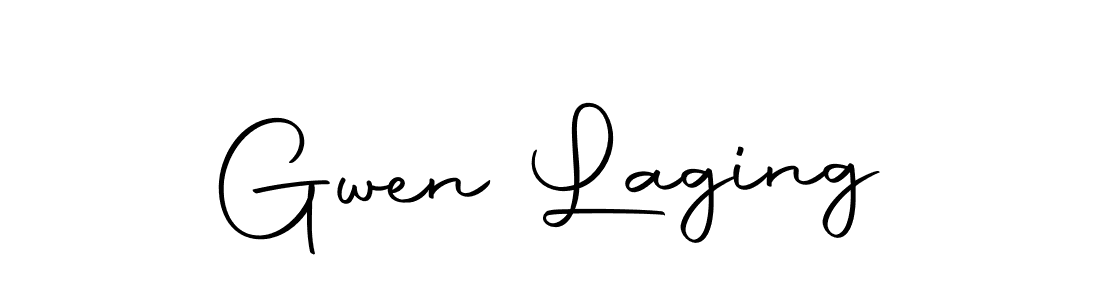 Gwen Laging stylish signature style. Best Handwritten Sign (Autography-DOLnW) for my name. Handwritten Signature Collection Ideas for my name Gwen Laging. Gwen Laging signature style 10 images and pictures png