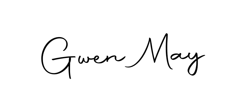 Design your own signature with our free online signature maker. With this signature software, you can create a handwritten (Autography-DOLnW) signature for name Gwen May. Gwen May signature style 10 images and pictures png