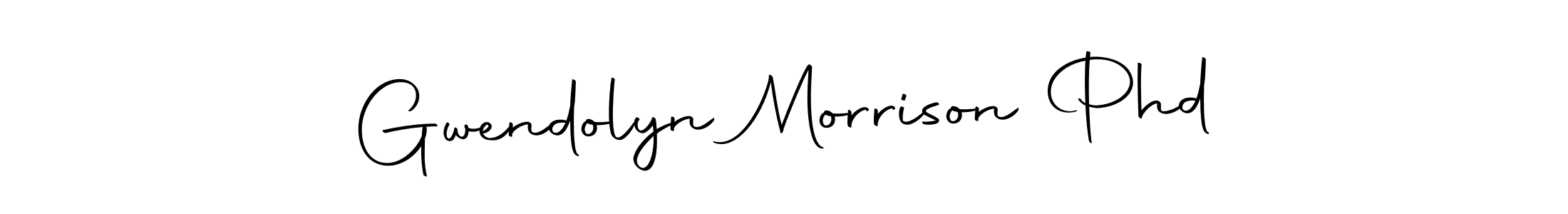 The best way (Autography-DOLnW) to make a short signature is to pick only two or three words in your name. The name Gwendolyn Morrison Phd include a total of six letters. For converting this name. Gwendolyn Morrison Phd signature style 10 images and pictures png