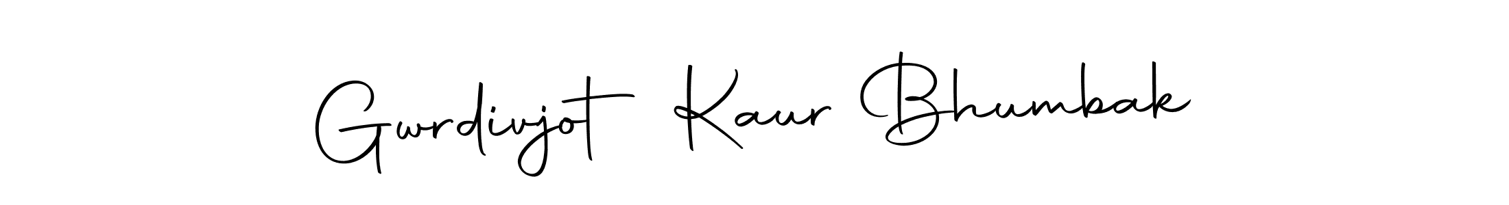 Use a signature maker to create a handwritten signature online. With this signature software, you can design (Autography-DOLnW) your own signature for name Gwrdivjot Kaur Bhumbak. Gwrdivjot Kaur Bhumbak signature style 10 images and pictures png
