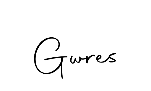 The best way (Autography-DOLnW) to make a short signature is to pick only two or three words in your name. The name Gwres include a total of six letters. For converting this name. Gwres signature style 10 images and pictures png