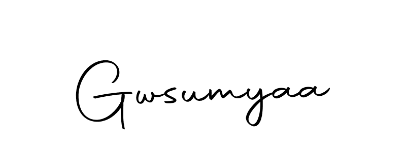 Make a short Gwsumyaa signature style. Manage your documents anywhere anytime using Autography-DOLnW. Create and add eSignatures, submit forms, share and send files easily. Gwsumyaa signature style 10 images and pictures png