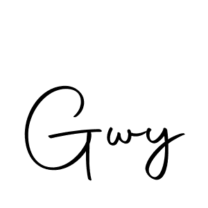 Similarly Autography-DOLnW is the best handwritten signature design. Signature creator online .You can use it as an online autograph creator for name Gwy. Gwy signature style 10 images and pictures png