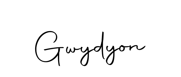 Design your own signature with our free online signature maker. With this signature software, you can create a handwritten (Autography-DOLnW) signature for name Gwydyon. Gwydyon signature style 10 images and pictures png