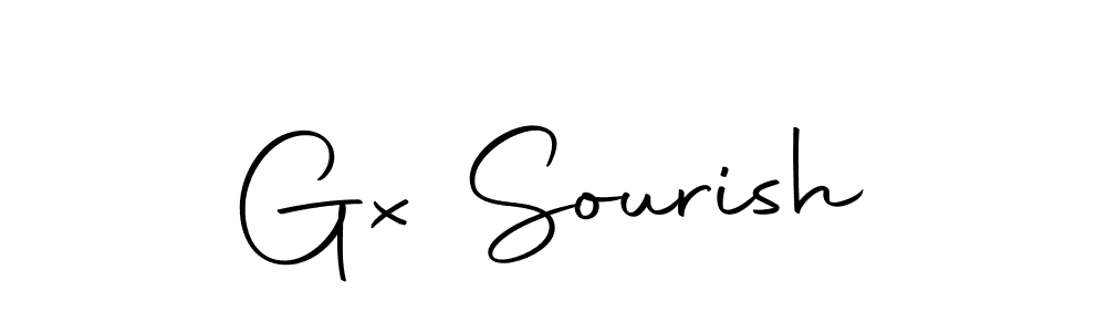 How to make Gx Sourish signature? Autography-DOLnW is a professional autograph style. Create handwritten signature for Gx Sourish name. Gx Sourish signature style 10 images and pictures png