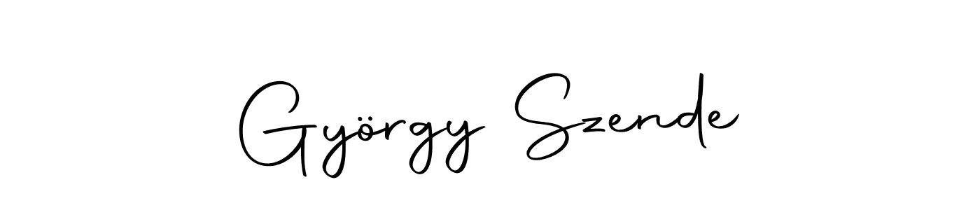 Make a beautiful signature design for name György Szende. With this signature (Autography-DOLnW) style, you can create a handwritten signature for free. György Szende signature style 10 images and pictures png