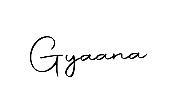 How to make Gyaana signature? Autography-DOLnW is a professional autograph style. Create handwritten signature for Gyaana name. Gyaana signature style 10 images and pictures png