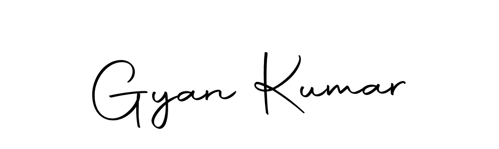 Create a beautiful signature design for name Gyan Kumar. With this signature (Autography-DOLnW) fonts, you can make a handwritten signature for free. Gyan Kumar signature style 10 images and pictures png