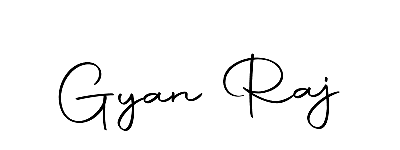 How to make Gyan Raj name signature. Use Autography-DOLnW style for creating short signs online. This is the latest handwritten sign. Gyan Raj signature style 10 images and pictures png