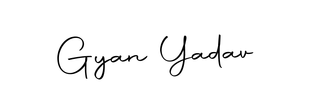 Create a beautiful signature design for name Gyan Yadav. With this signature (Autography-DOLnW) fonts, you can make a handwritten signature for free. Gyan Yadav signature style 10 images and pictures png