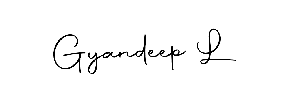 if you are searching for the best signature style for your name Gyandeep L. so please give up your signature search. here we have designed multiple signature styles  using Autography-DOLnW. Gyandeep L signature style 10 images and pictures png