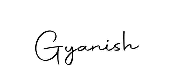 Design your own signature with our free online signature maker. With this signature software, you can create a handwritten (Autography-DOLnW) signature for name Gyanish. Gyanish signature style 10 images and pictures png