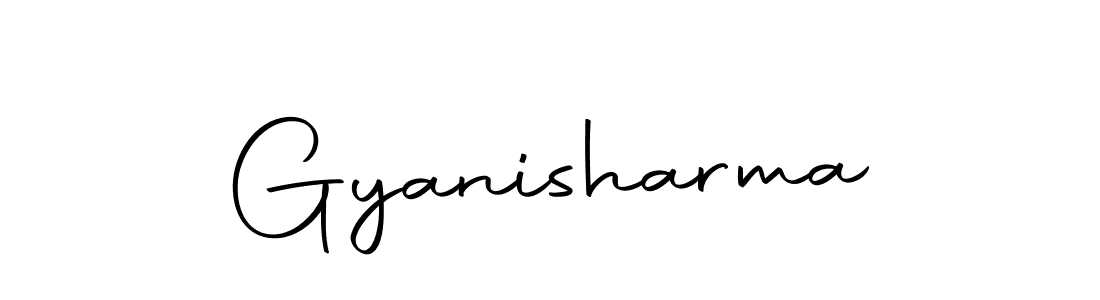 The best way (Autography-DOLnW) to make a short signature is to pick only two or three words in your name. The name Gyanisharma include a total of six letters. For converting this name. Gyanisharma signature style 10 images and pictures png