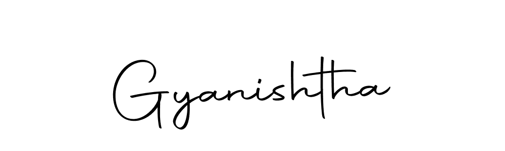 Create a beautiful signature design for name Gyanishtha. With this signature (Autography-DOLnW) fonts, you can make a handwritten signature for free. Gyanishtha signature style 10 images and pictures png