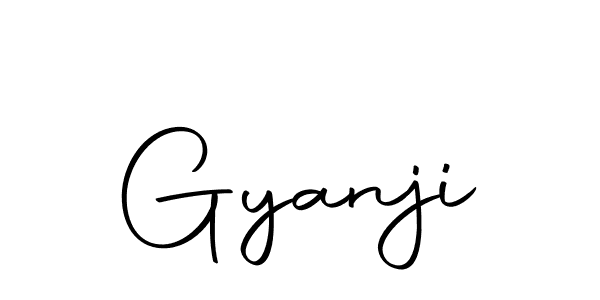 You should practise on your own different ways (Autography-DOLnW) to write your name (Gyanji) in signature. don't let someone else do it for you. Gyanji signature style 10 images and pictures png