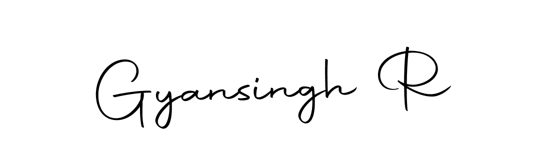 Make a beautiful signature design for name Gyansingh R. Use this online signature maker to create a handwritten signature for free. Gyansingh R signature style 10 images and pictures png
