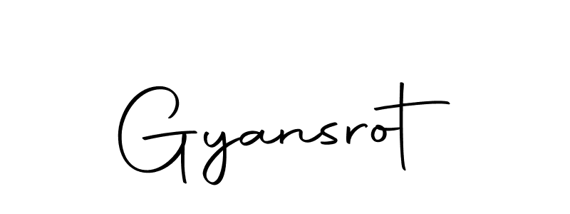 Create a beautiful signature design for name Gyansrot. With this signature (Autography-DOLnW) fonts, you can make a handwritten signature for free. Gyansrot signature style 10 images and pictures png