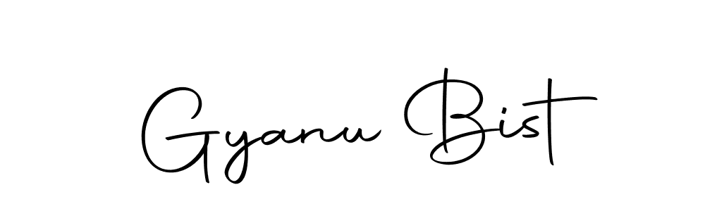 Gyanu Bist stylish signature style. Best Handwritten Sign (Autography-DOLnW) for my name. Handwritten Signature Collection Ideas for my name Gyanu Bist. Gyanu Bist signature style 10 images and pictures png