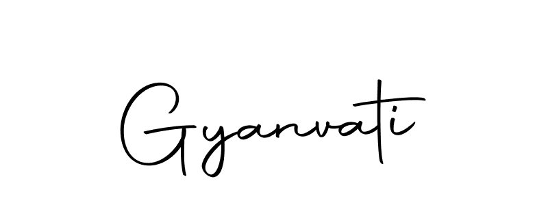 Use a signature maker to create a handwritten signature online. With this signature software, you can design (Autography-DOLnW) your own signature for name Gyanvati. Gyanvati signature style 10 images and pictures png