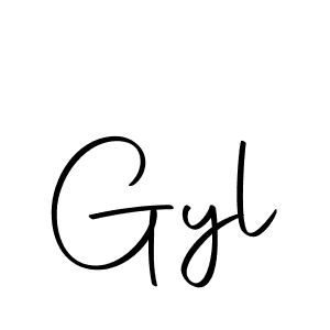 You should practise on your own different ways (Autography-DOLnW) to write your name (Gyl) in signature. don't let someone else do it for you. Gyl signature style 10 images and pictures png