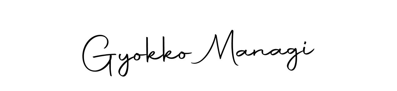 Similarly Autography-DOLnW is the best handwritten signature design. Signature creator online .You can use it as an online autograph creator for name Gyokko Managi. Gyokko Managi signature style 10 images and pictures png