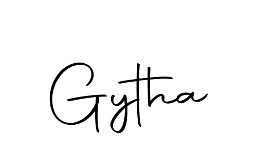 How to make Gytha signature? Autography-DOLnW is a professional autograph style. Create handwritten signature for Gytha name. Gytha signature style 10 images and pictures png