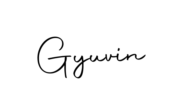 How to make Gyuvin signature? Autography-DOLnW is a professional autograph style. Create handwritten signature for Gyuvin name. Gyuvin signature style 10 images and pictures png