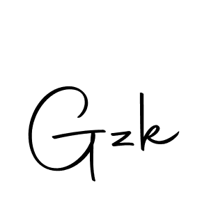 Make a beautiful signature design for name Gzk. With this signature (Autography-DOLnW) style, you can create a handwritten signature for free. Gzk signature style 10 images and pictures png