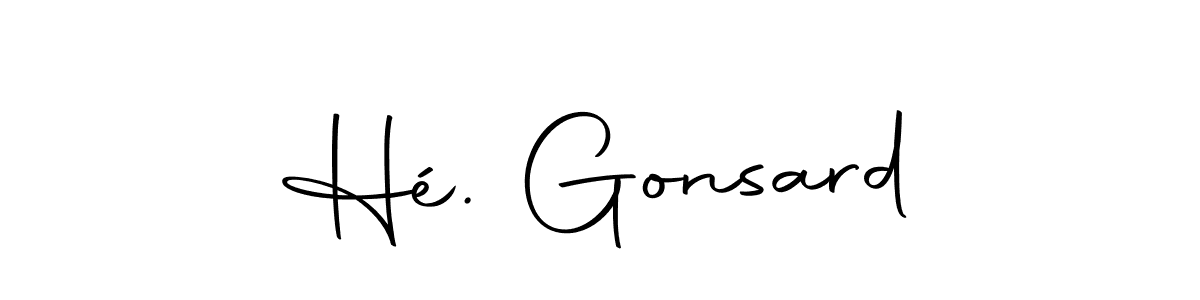 Here are the top 10 professional signature styles for the name Hé. Gonsard. These are the best autograph styles you can use for your name. Hé. Gonsard signature style 10 images and pictures png
