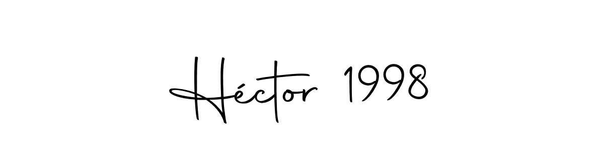 Create a beautiful signature design for name Héctor 1998. With this signature (Autography-DOLnW) fonts, you can make a handwritten signature for free. Héctor 1998 signature style 10 images and pictures png