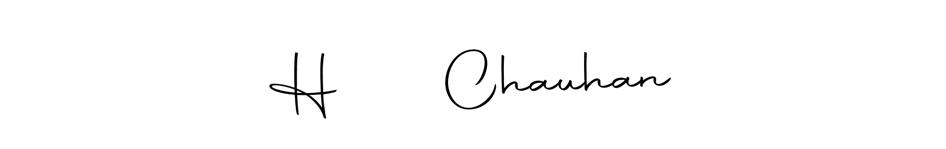 Create a beautiful signature design for name H રાજ Chauhan. With this signature (Autography-DOLnW) fonts, you can make a handwritten signature for free. H રાજ Chauhan signature style 10 images and pictures png