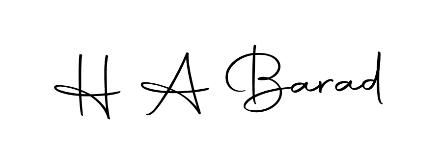 Also we have H A Barad name is the best signature style. Create professional handwritten signature collection using Autography-DOLnW autograph style. H A Barad signature style 10 images and pictures png