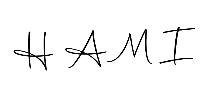 How to make H A M I signature? Autography-DOLnW is a professional autograph style. Create handwritten signature for H A M I name. H A M I signature style 10 images and pictures png