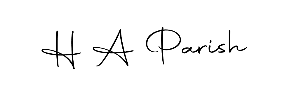 H A Parish stylish signature style. Best Handwritten Sign (Autography-DOLnW) for my name. Handwritten Signature Collection Ideas for my name H A Parish. H A Parish signature style 10 images and pictures png