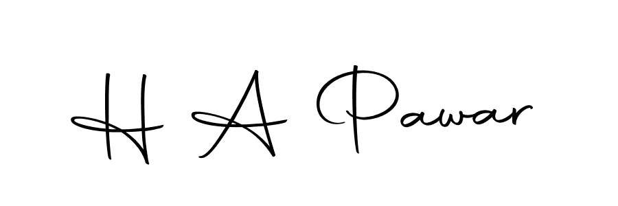 You should practise on your own different ways (Autography-DOLnW) to write your name (H A Pawar) in signature. don't let someone else do it for you. H A Pawar signature style 10 images and pictures png