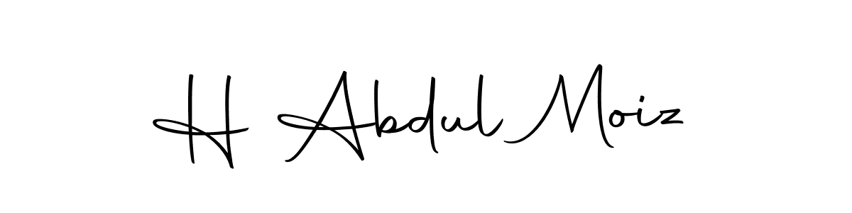 This is the best signature style for the H Abdul Moiz name. Also you like these signature font (Autography-DOLnW). Mix name signature. H Abdul Moiz signature style 10 images and pictures png