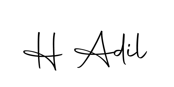 The best way (Autography-DOLnW) to make a short signature is to pick only two or three words in your name. The name H Adil include a total of six letters. For converting this name. H Adil signature style 10 images and pictures png