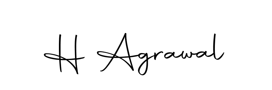 How to make H Agrawal name signature. Use Autography-DOLnW style for creating short signs online. This is the latest handwritten sign. H Agrawal signature style 10 images and pictures png