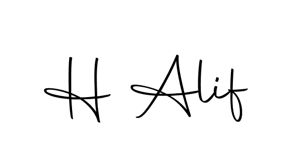 You should practise on your own different ways (Autography-DOLnW) to write your name (H Alif) in signature. don't let someone else do it for you. H Alif signature style 10 images and pictures png