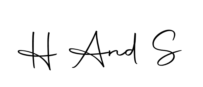 The best way (Autography-DOLnW) to make a short signature is to pick only two or three words in your name. The name H And S include a total of six letters. For converting this name. H And S signature style 10 images and pictures png