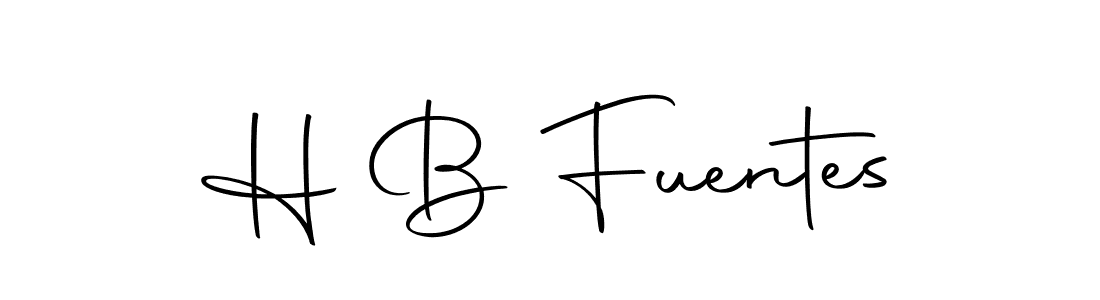 Create a beautiful signature design for name H B Fuentes. With this signature (Autography-DOLnW) fonts, you can make a handwritten signature for free. H B Fuentes signature style 10 images and pictures png