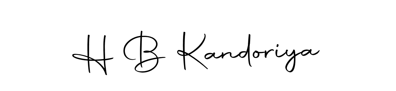 The best way (Autography-DOLnW) to make a short signature is to pick only two or three words in your name. The name H B Kandoriya include a total of six letters. For converting this name. H B Kandoriya signature style 10 images and pictures png