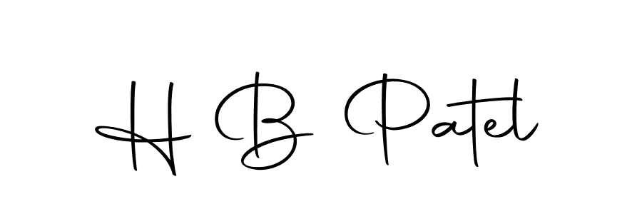 Also we have H B Patel name is the best signature style. Create professional handwritten signature collection using Autography-DOLnW autograph style. H B Patel signature style 10 images and pictures png