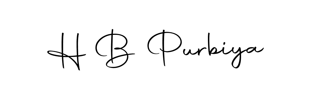 Similarly Autography-DOLnW is the best handwritten signature design. Signature creator online .You can use it as an online autograph creator for name H B Purbiya. H B Purbiya signature style 10 images and pictures png