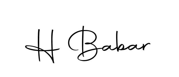 This is the best signature style for the H Babar name. Also you like these signature font (Autography-DOLnW). Mix name signature. H Babar signature style 10 images and pictures png