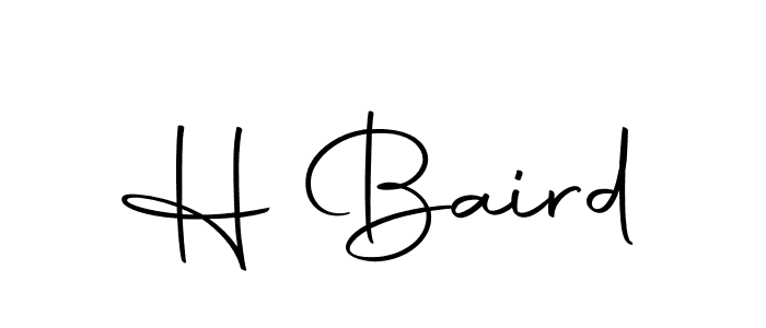 You should practise on your own different ways (Autography-DOLnW) to write your name (H Baird) in signature. don't let someone else do it for you. H Baird signature style 10 images and pictures png