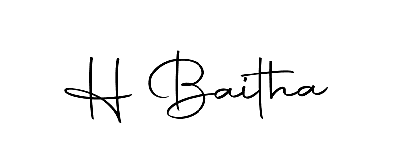 Make a beautiful signature design for name H Baitha. Use this online signature maker to create a handwritten signature for free. H Baitha signature style 10 images and pictures png
