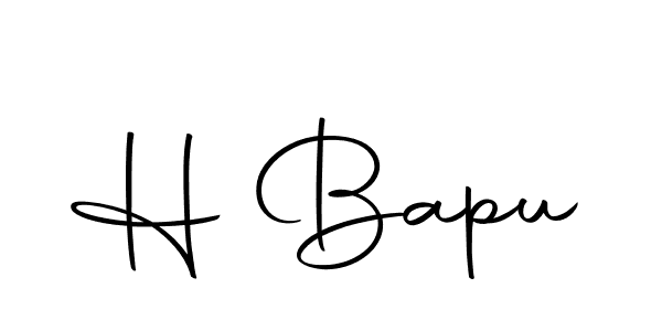 Create a beautiful signature design for name H Bapu. With this signature (Autography-DOLnW) fonts, you can make a handwritten signature for free. H Bapu signature style 10 images and pictures png