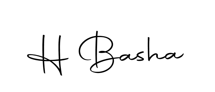 You should practise on your own different ways (Autography-DOLnW) to write your name (H Basha) in signature. don't let someone else do it for you. H Basha signature style 10 images and pictures png