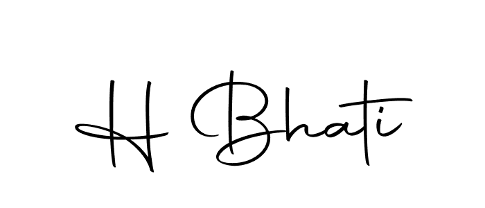 How to make H Bhati signature? Autography-DOLnW is a professional autograph style. Create handwritten signature for H Bhati name. H Bhati signature style 10 images and pictures png